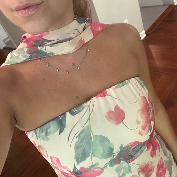 Floral Halter Maxi Dress - Picture 6 of 7